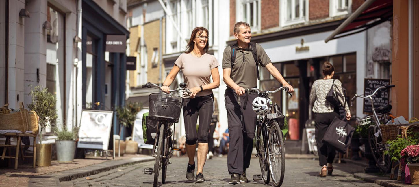 On a bike through the Latiner Quarter in Aarhus
