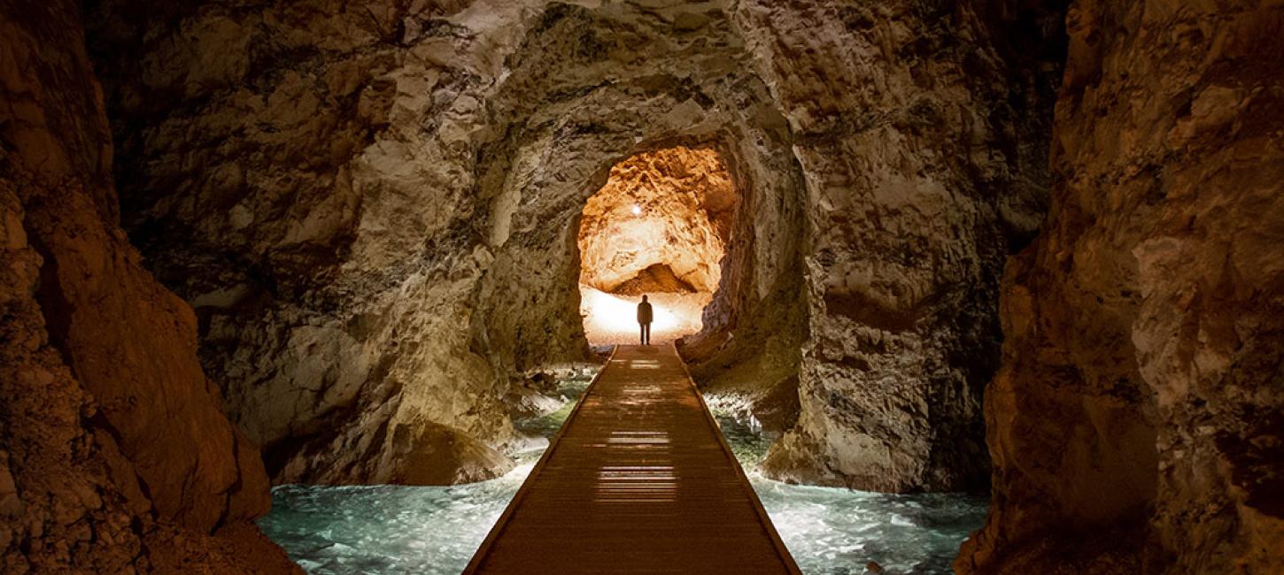 The world largest limestone mines, Mønsted Kalkgruber, by Viborg