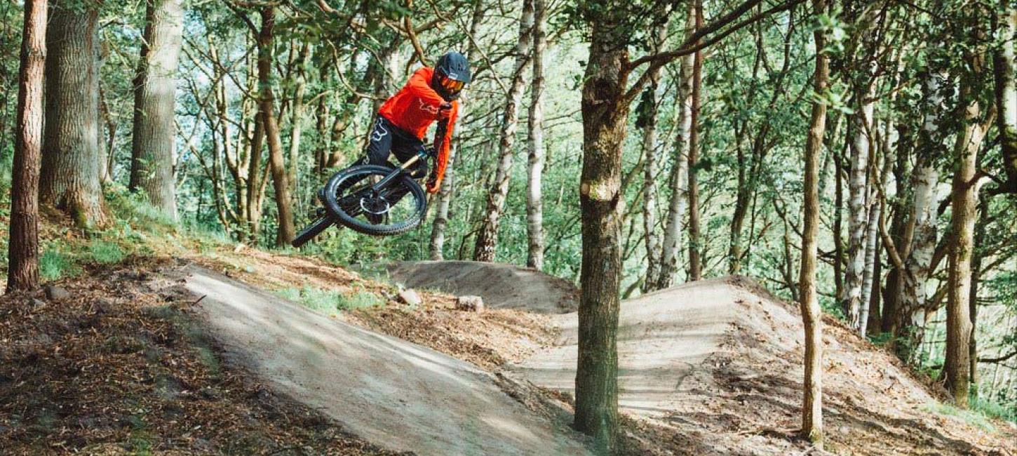 Mountain biking in the Lake District in Denmark