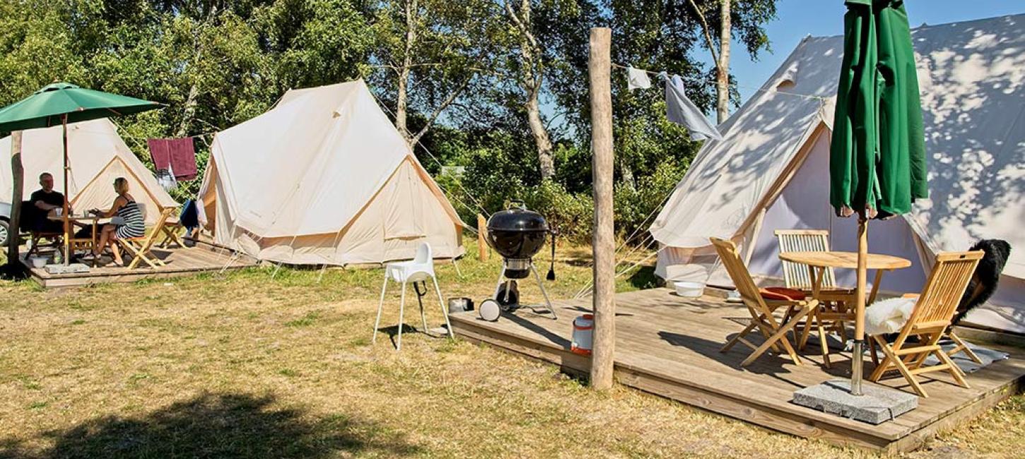 Glamping på Bamsebo Camping i Favrskov