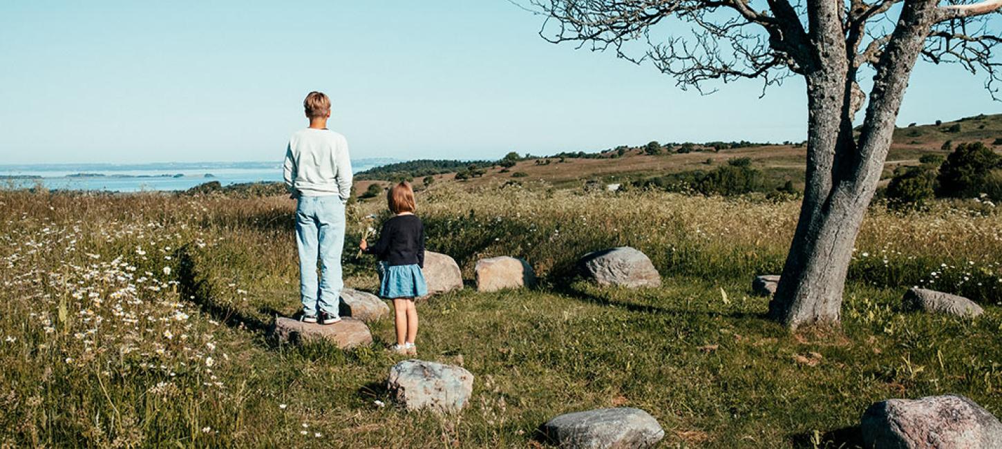 Children in nature on Djursland