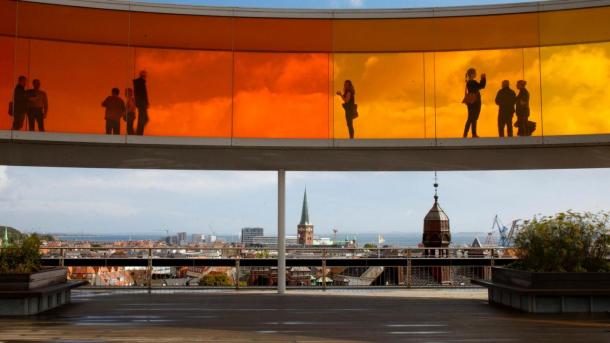 Your rainbow panorama at the top of ARoS Aarhus Art Museum