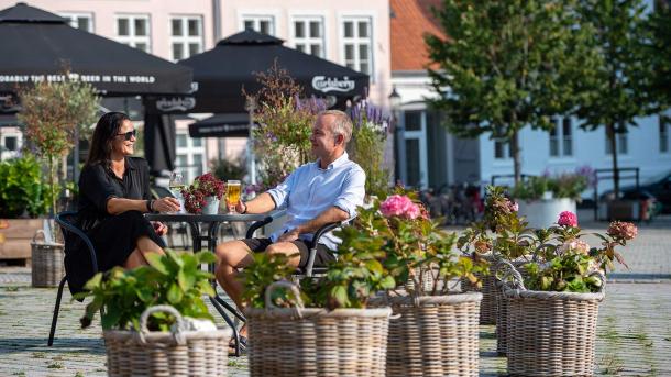 Lunch in Nytorv Square in Viborg
