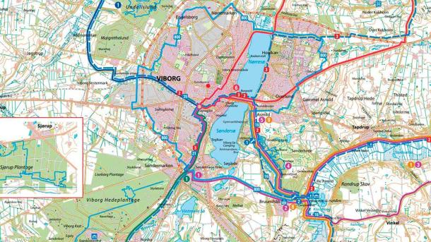 Map of Viborg