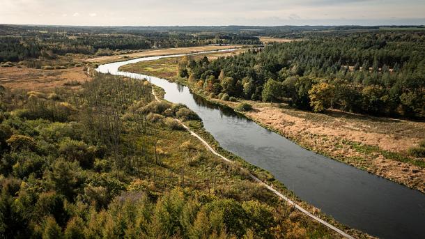 Gudenå River and the Træksti