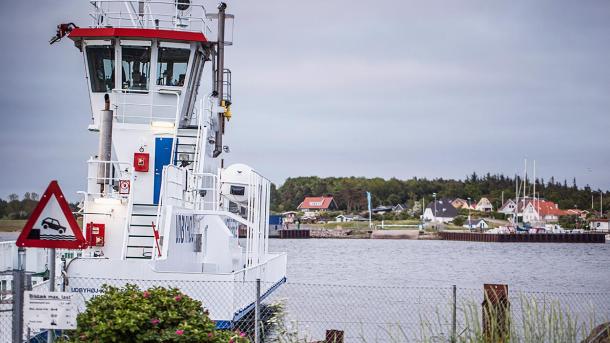 Udbyhøj Kabelfærge ved Randers Fjord