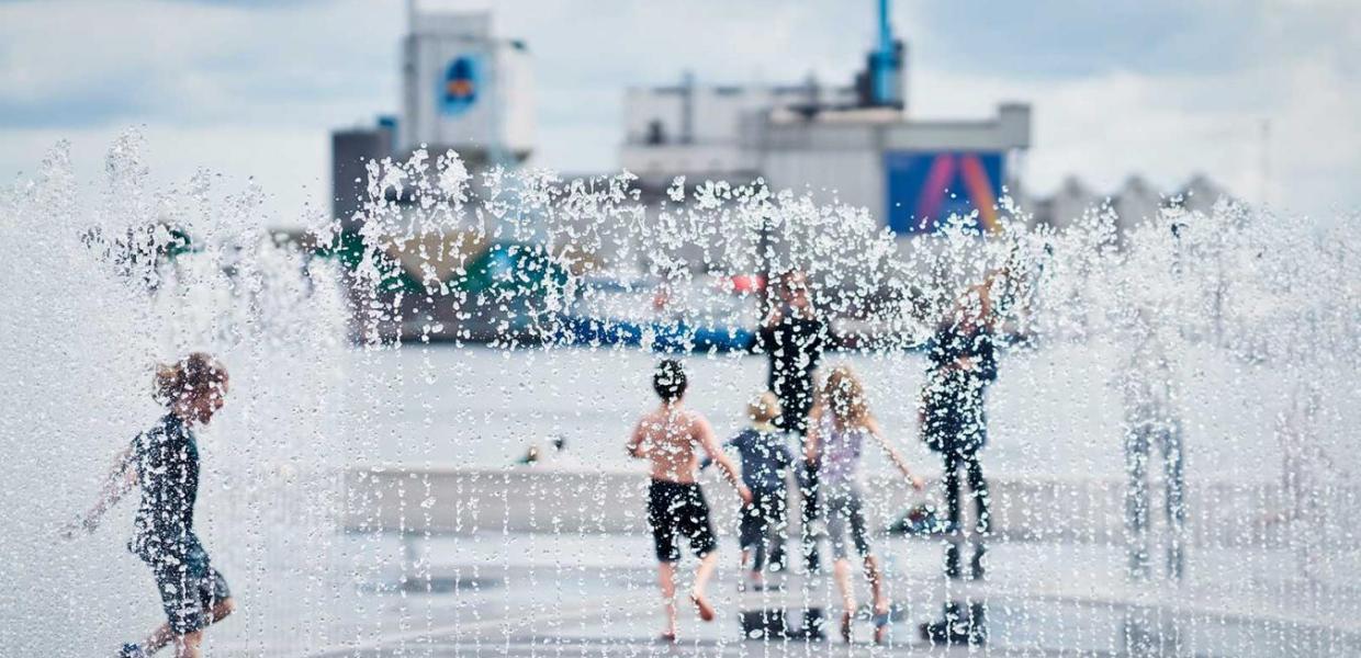 The fountain Endless Connection in Aarhus