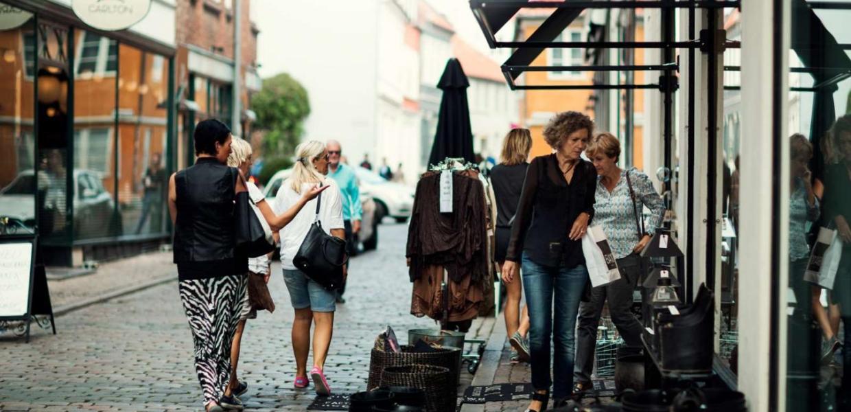 Shopping in Volden in the Latin Quarter, Aarhus