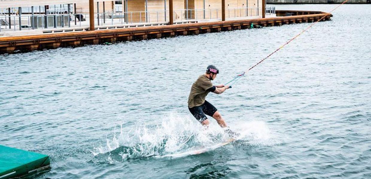 Kabelbane ved Aarhus Watersports Complex