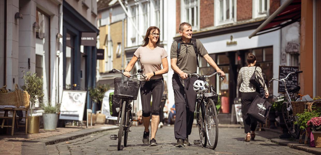 On a bike through the Latiner Quarter in Aarhus