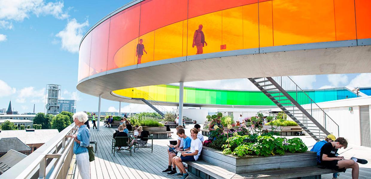 Your rainbow panorama at the top of ARoS Aarhus Art Museum