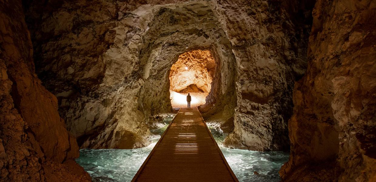 The world largest limestone mines, Mønsted Kalkgruber, by Viborg