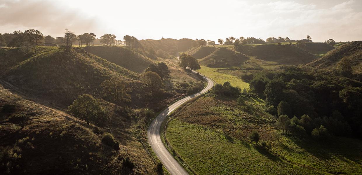 The rolling Dollerup Hills near Viborg