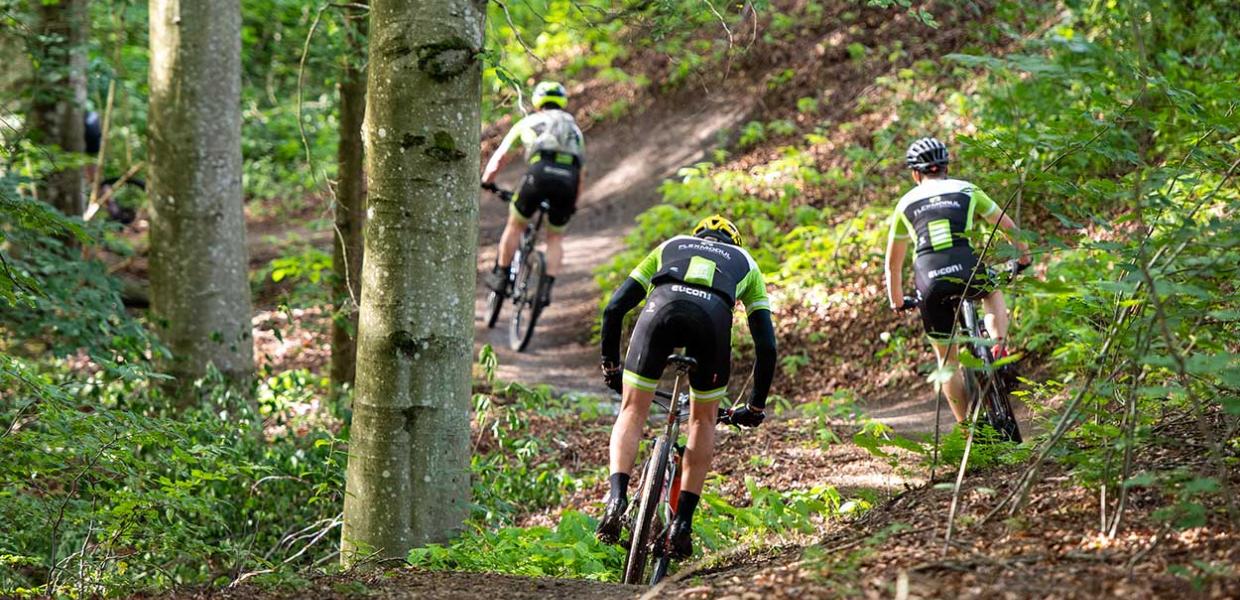 Mountainbike i Undallslund ved Viborg