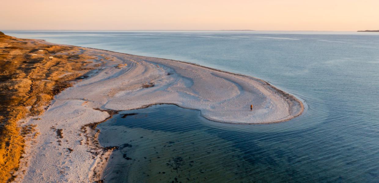 Beach on Djursland in Denmark