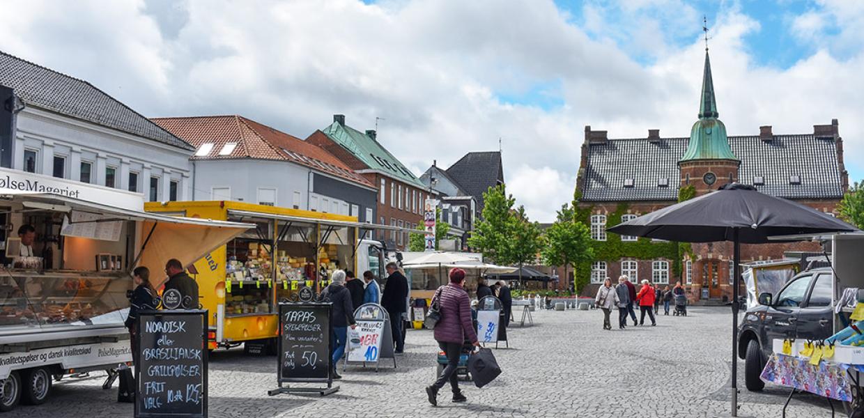 Marked på Torvet i Silkeborg