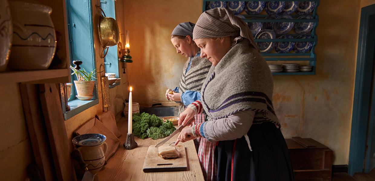 Juleforberedelser i Den Gamle By i Aarhus
