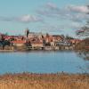 The cathedral and lake in Viborg