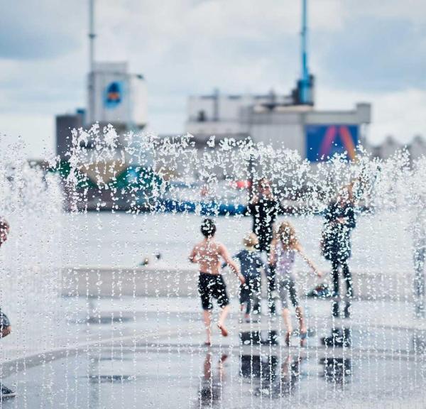 The fountain Endless Connection in Aarhus