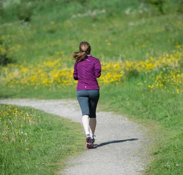 Running in True Skov, Aarhus