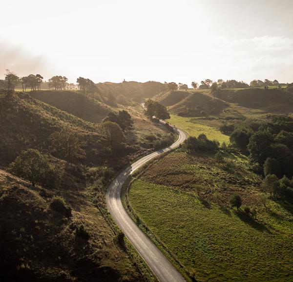 The rolling Dollerup Hills near Viborg