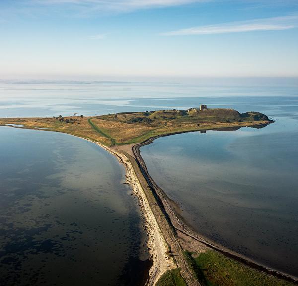 Kalø Castle Ruin in National Park Mols Bjerge on Djursland