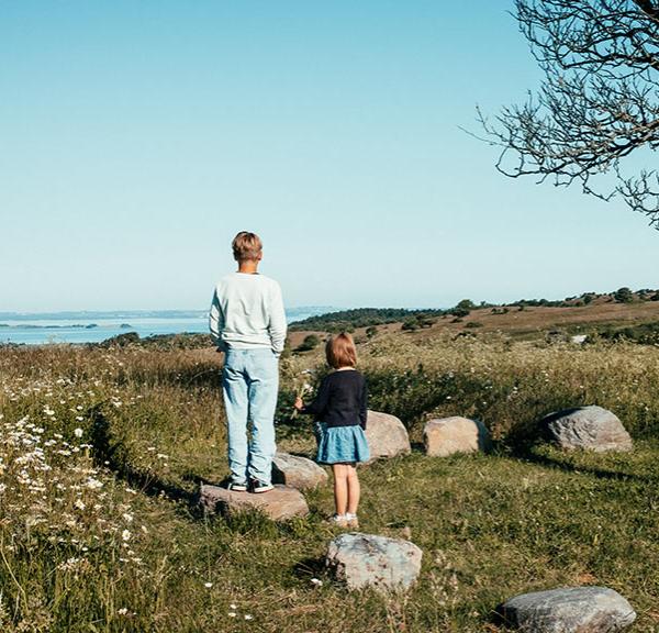 Children in nature on Djursland