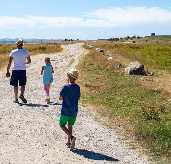 På vandretur med børnene i Mols Bjerge