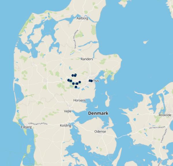 Map to cycling holiday with the famely