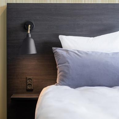 Bed at Peak 12 Hotel in Viborg