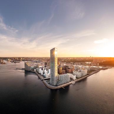 Aarhus Ø med view over Aarhus