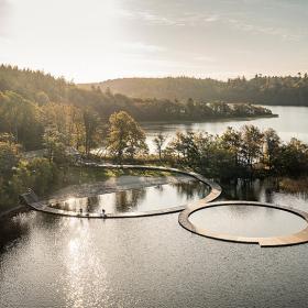 Lakeside Bath in Almind Lake by Silkeborg