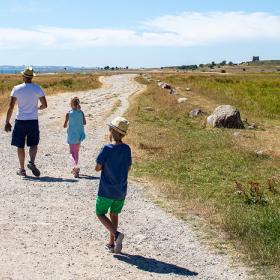 På vandretur med børnene i Mols Bjerge