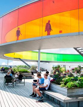 Your rainbow panorama at the top of ARoS Aarhus Art Museum