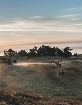 Sunrise in the Danish National Park Mols Bjerge on Djursland