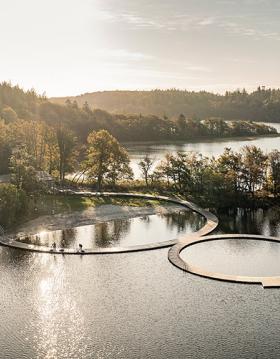 Lakeside Bath in Almind Lake by Silkeborg