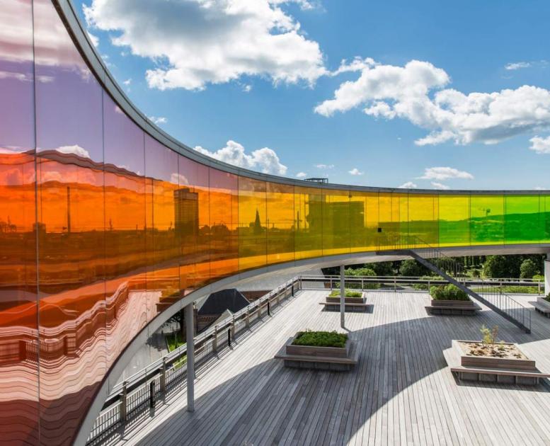 Your rainbow panorama at the top of ARoS Aarhus Artmuseum